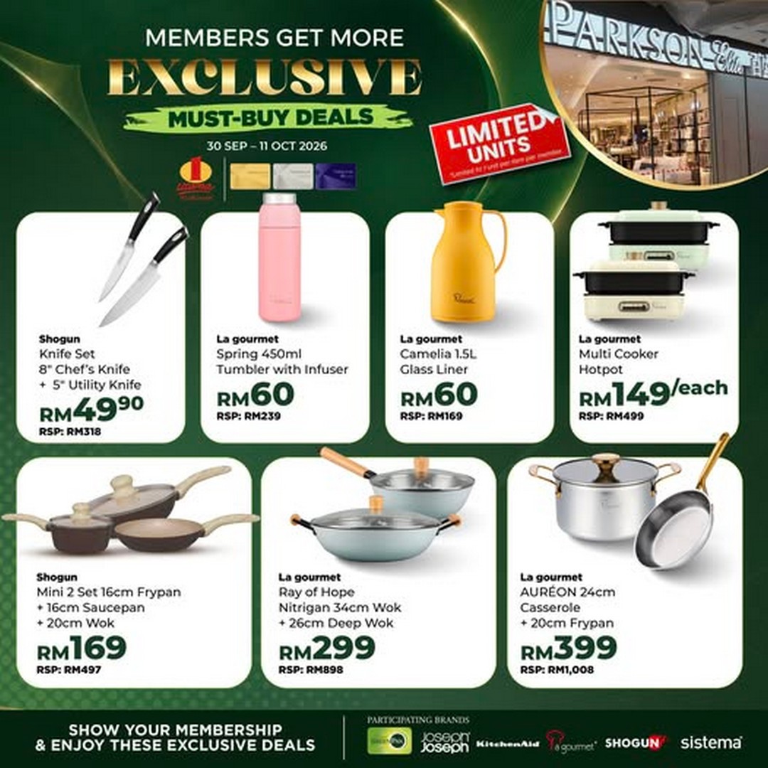 La-gourmet-Malaysia-Must-Buy-Deals-Promotion-at-1-Utama 30 September-11 October 2026: La gourmet Malaysia: Must-Buy Deals Promotion at 1 Utama with Exclusive Parkson & ONECARD Member Offers