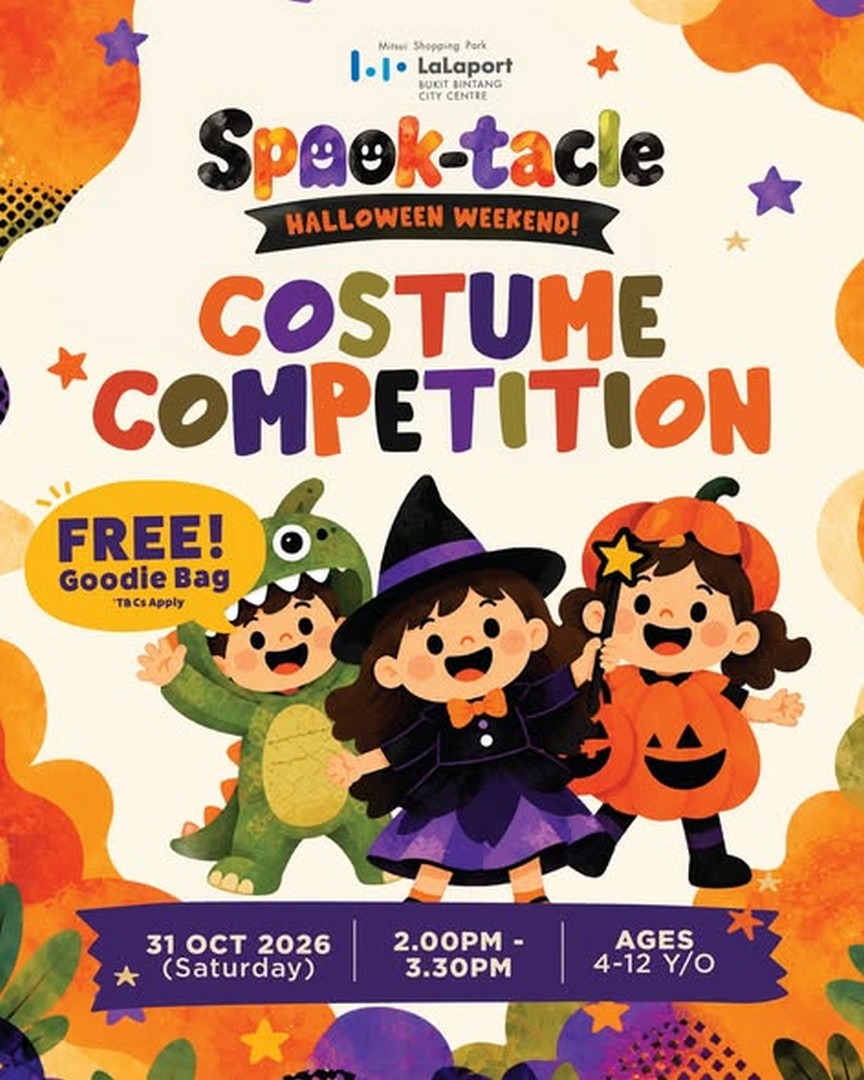 LaLaport-BUKIT-BINTANG-CITY-CENTRE-Halloween-Costume-Competition-Promotion 31 October 2026: LaLaport BUKIT BINTANG CITY CENTRE: Halloween Costume Competition, RM15 Entry with Free Goodie Bag Worth Up to RM30 at West Walkway