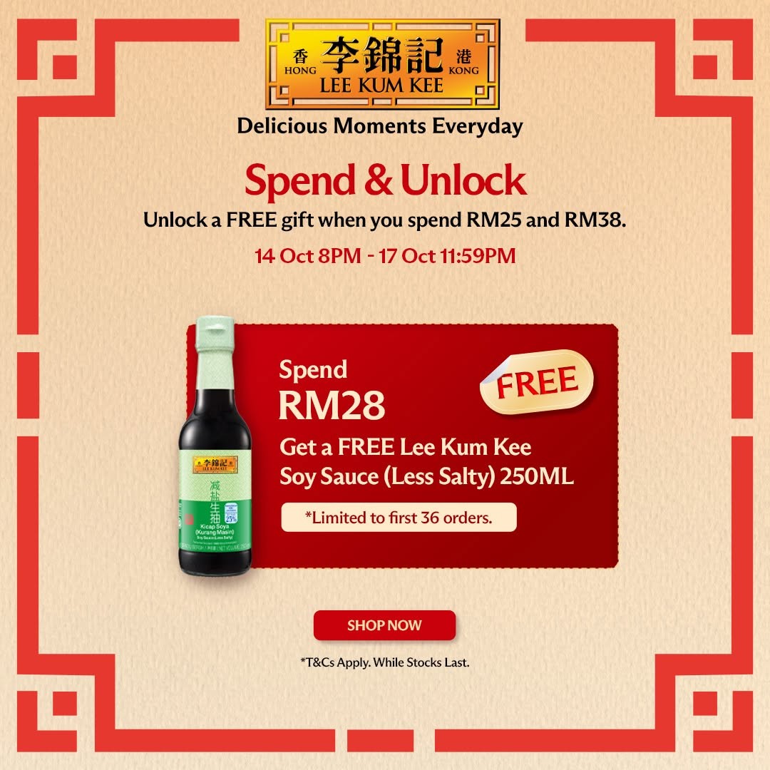 Lee-Kum-Kee-Malaysia-Mid-Month-Online-Promotion-4 14-17 October 2026: Lee Kum Kee Malaysia: Mid-Month Online Promotion with Up to 15% Off Vouchers, Free Gifts and 5% Mix & Match Savings