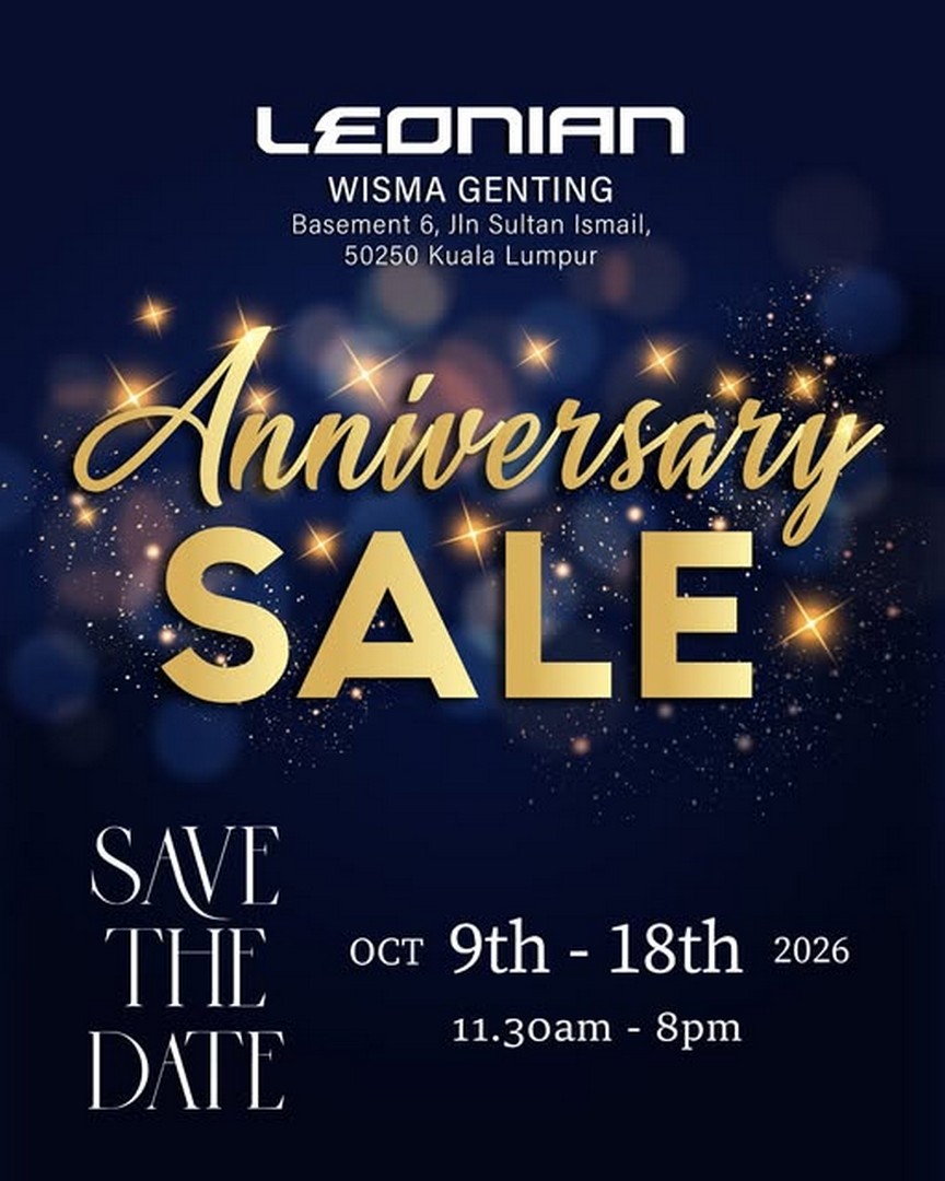 Leonian-Malaysia-Wisma-Genting-Anniversary-Sale-with-Special-Prices 9-18 October 2026: Leonian Malaysia: Wisma Genting Anniversary Sale with Special Prices and Limited-Time Deals