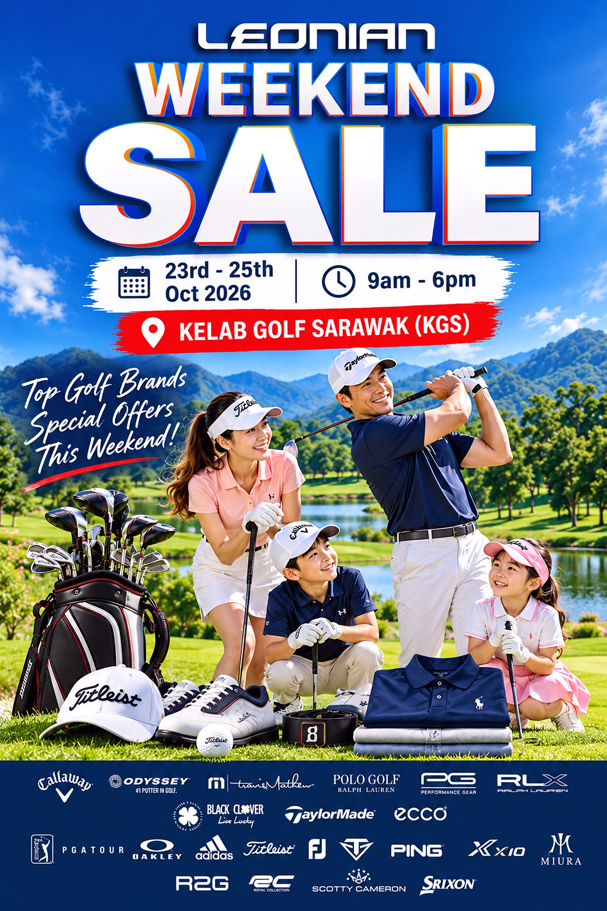 Leonian-Weekend-Golf-Sale 23–25 Oct 2026: Leonian Malaysia Weekend Sale at Kelab Golf Sarawak (KGS) – Discover Special Offers on Golf Brands