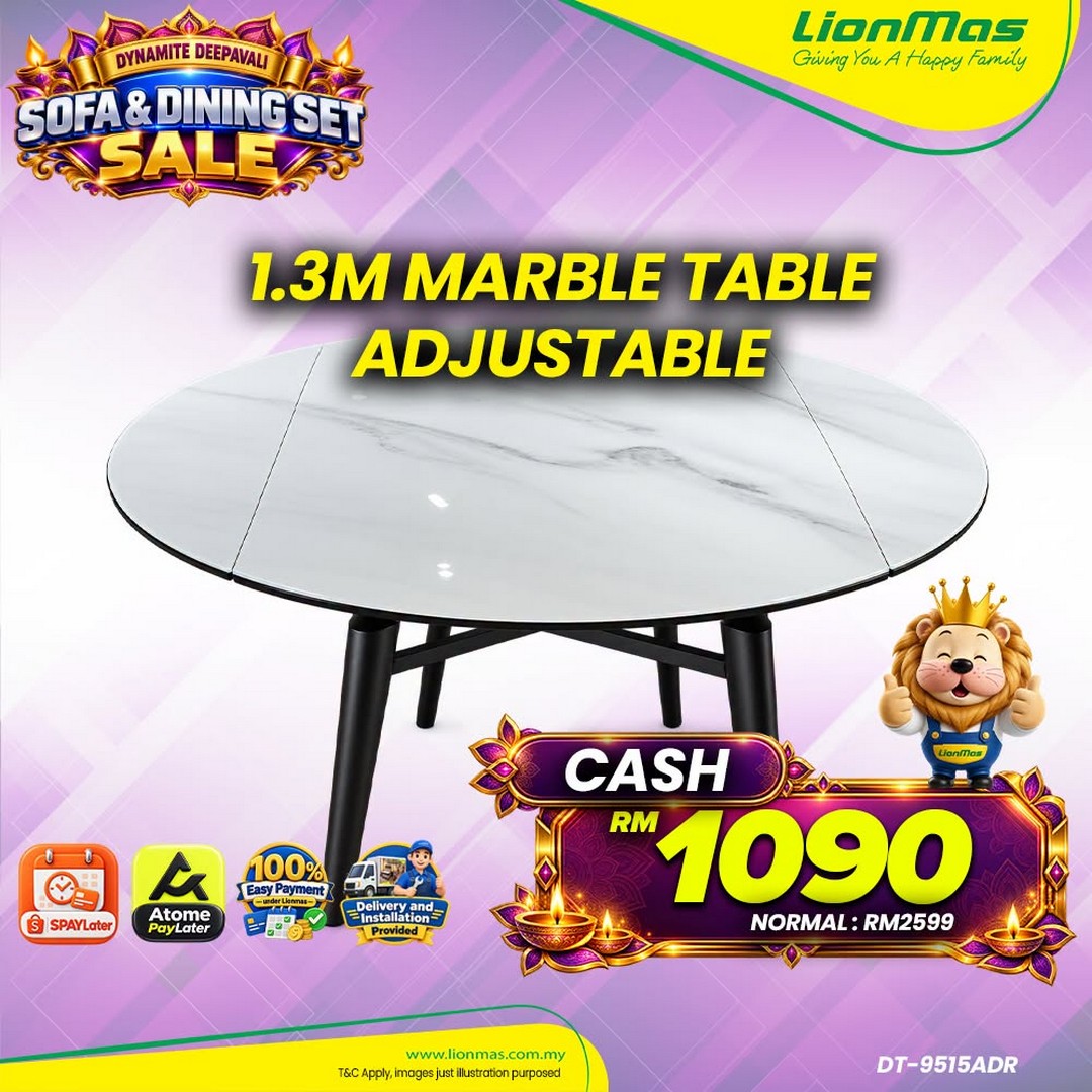 Lionmas-Furnishers-Dynamite-Deepavali-Dining-Set-2026-11 Now Till 8 November 2026: Lionmas Furnishers: Dynamite Deepavali Dining Set 2026 – Upgrade Your Dining Room with Flexible Instalment Plans