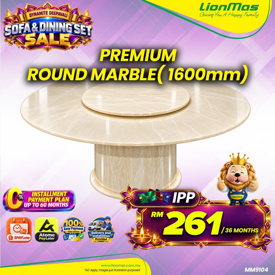 Lionmas-Furnishers-Dynamite-Deepavali-Dining-Set-2026-12 Now Till 8 November 2026: Lionmas Furnishers: Dynamite Deepavali Dining Set 2026 – Upgrade Your Dining Room with Flexible Instalment Plans