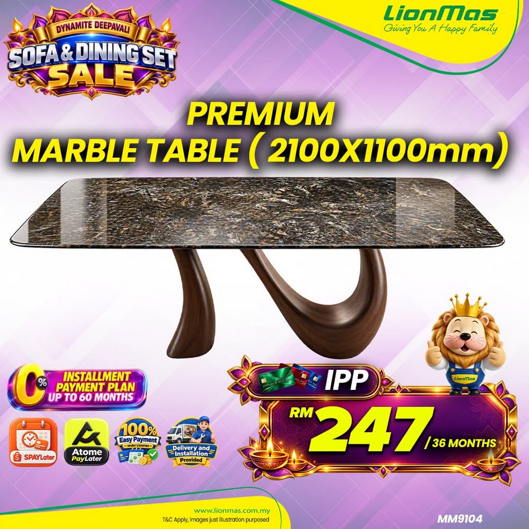 Lionmas-Furnishers-Dynamite-Deepavali-Dining-Set-2026-13 Now Till 8 November 2026: Lionmas Furnishers: Dynamite Deepavali Dining Set 2026 – Upgrade Your Dining Room with Flexible Instalment Plans