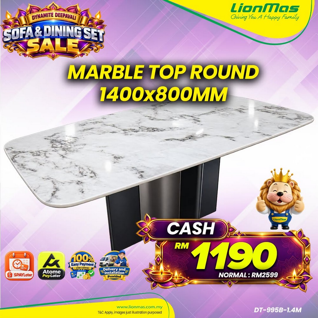 Lionmas-Furnishers-Dynamite-Deepavali-Dining-Set-2026-8 Now Till 8 November 2026: Lionmas Furnishers: Dynamite Deepavali Dining Set 2026 – Upgrade Your Dining Room with Flexible Instalment Plans