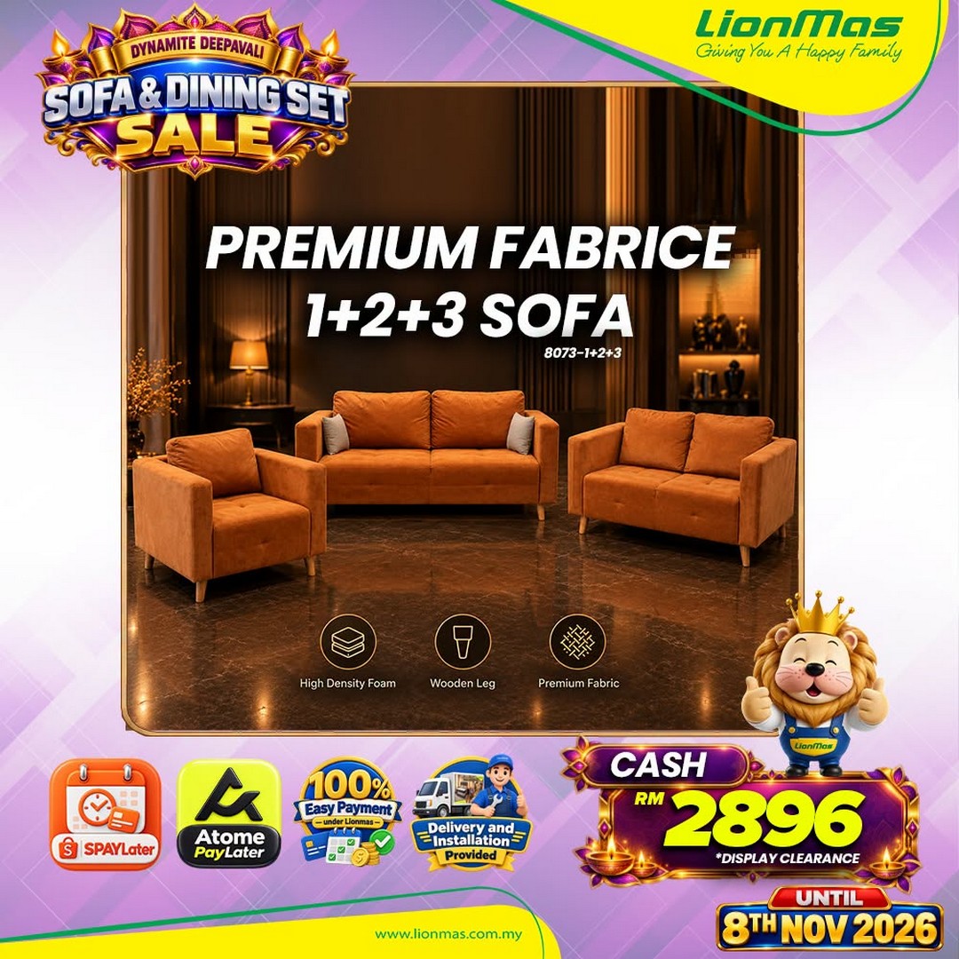 Lionmas-Furnishers-Dynamite-Deepavali-Sofa-Sale-9 13 October–8 November 2026: Lionmas Furnishers: Dynamite Deepavali Sofa Sale 2026 with 0% Instalment Plans up to 60 Months at Participating Stores in Malaysia