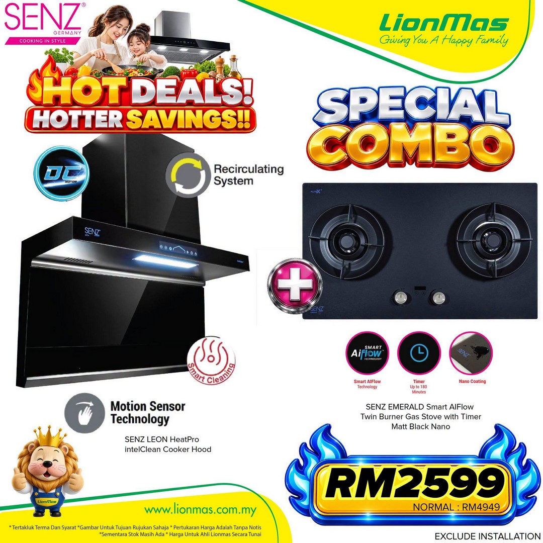 Lionmas-Furnishers-HQ-SENZ-Hood-Hob-Promotion-7 Now till 31 December 2026: Lionmas Furnishers HQ: SENZ Hood & Hob Promotion, Special Deals and Bigger Kitchen Savings In-Store