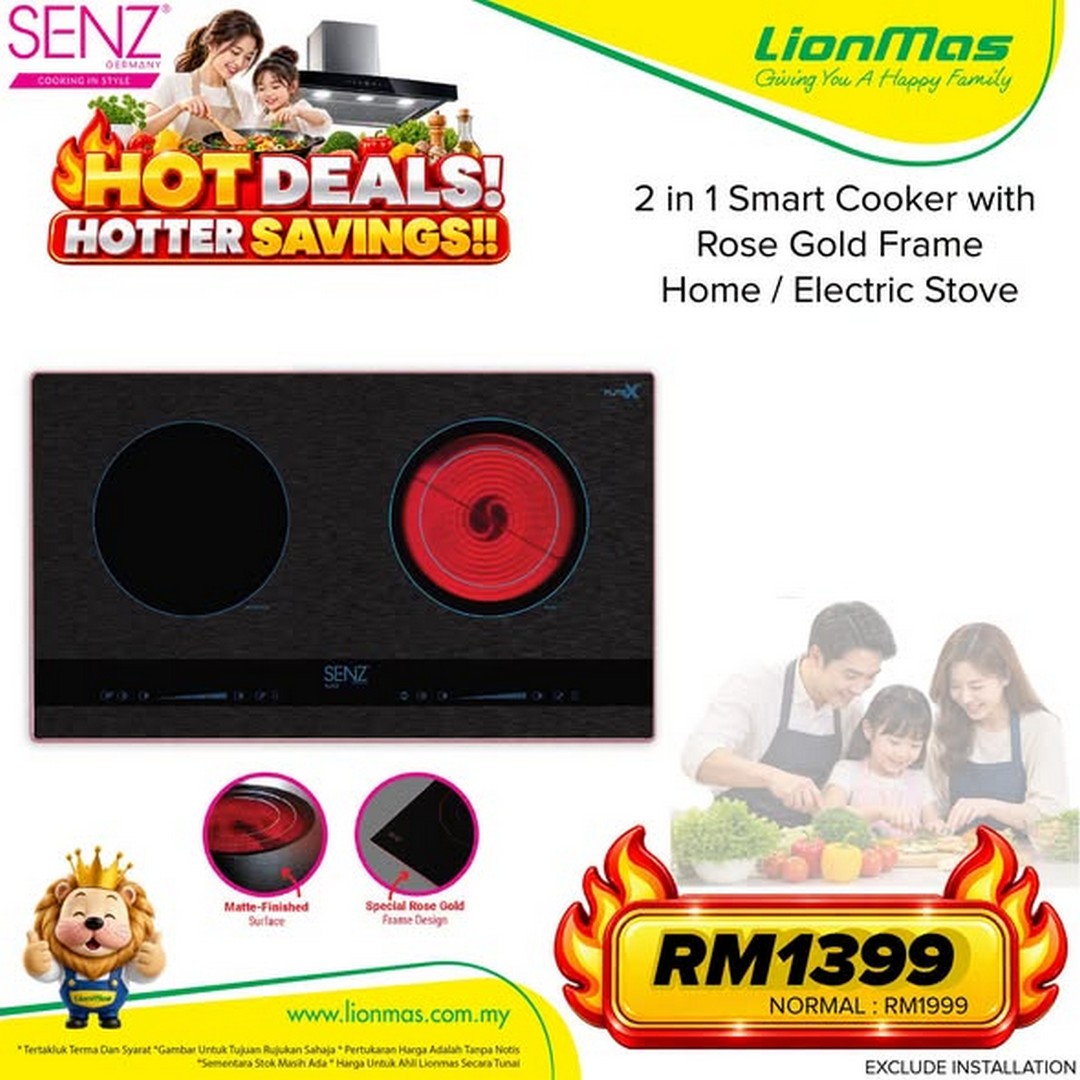 Lionmas-Furnishers-SENZ-Hood-Hob-Promotion-with-Special-Kitchen-4 Now Till 31 December 2026: Lionmas Furnishers: SENZ Hood & Hob Promotion with Special Kitchen Appliance Deals and Savings at Selected Stores in Malaysia