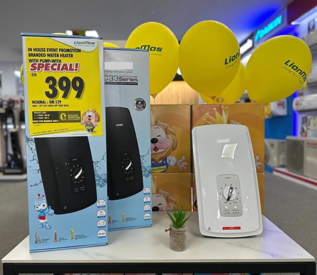Lionmas-Furnishers-–-Special-Stock-Clearance-Sale-5 22 October–9 November 2026: Lionmas Furnishers – Special Stock Clearance Sale at Gelang Patah, Johor with 50% OFF Air Conditioner Installation and Exclusive Home Appliance Deals from RM399, 10am–9pm
