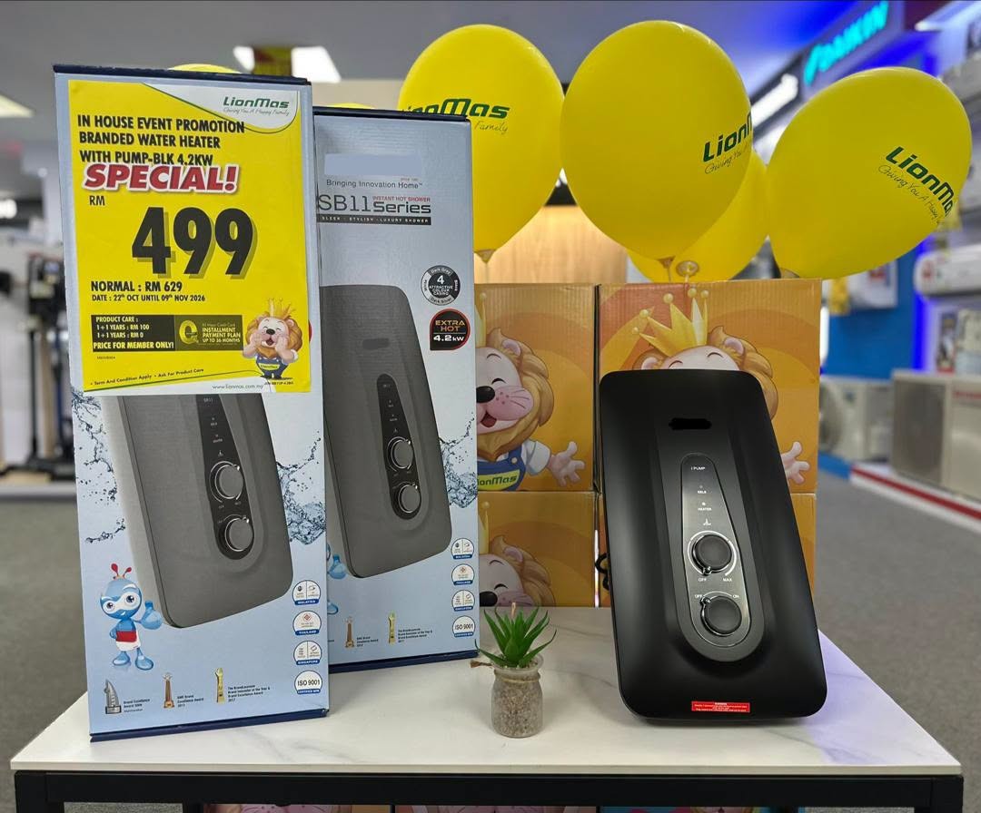Lionmas-Furnishers-–-Special-Stock-Clearance-Sale-6 22 October–9 November 2026: Lionmas Furnishers – Special Stock Clearance Sale at Gelang Patah, Johor with 50% OFF Air Conditioner Installation and Exclusive Home Appliance Deals from RM399, 10am–9pm