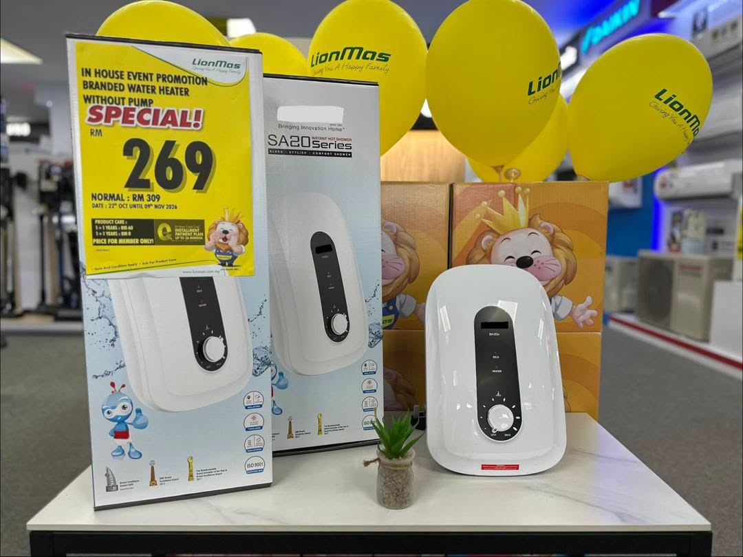 Lionmas-Furnishers-–-Special-Stock-Clearance-Sale-7 22 October–9 November 2026: Lionmas Furnishers – Special Stock Clearance Sale at Gelang Patah, Johor with 50% OFF Air Conditioner Installation and Exclusive Home Appliance Deals from RM399, 10am–9pm