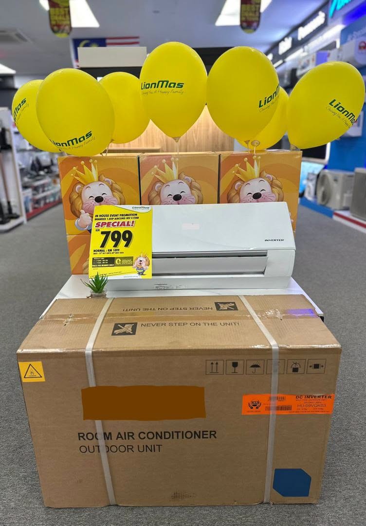 Lionmas-Furnishers-–-Special-Stock-Clearance-Sale-8 22 October–9 November 2026: Lionmas Furnishers – Special Stock Clearance Sale at Gelang Patah, Johor with 50% OFF Air Conditioner Installation and Exclusive Home Appliance Deals from RM399, 10am–9pm