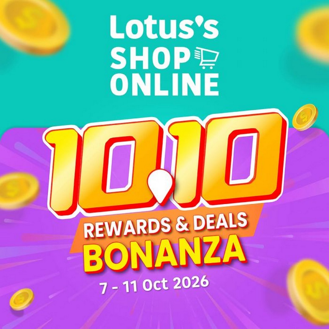 Lotuss-10.10-Rewards-Deals-Bonanza-Sale 7-11 October 2026: Lotus's: 10.10 Rewards & Deals Bonanza Sale – Up to 50% OFF, Buy 1 Free 1 & Free Delivery Online