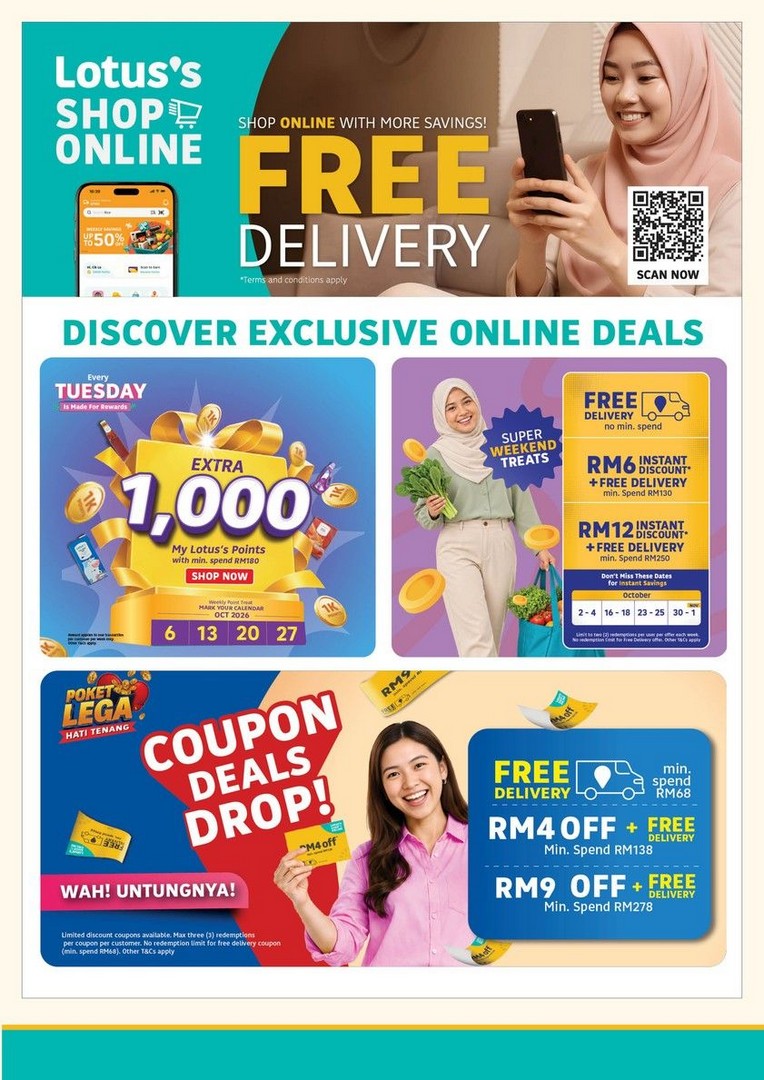 Lotuss-Malaysia-Deepavali-Specials-Buy-1-Free-1-Strawberries-and-Grocery-12 14-28 October 2026: Lotus's Malaysia: Deepavali Specials, Buy 1 Free 1 Strawberries and Grocery Savings Promotion