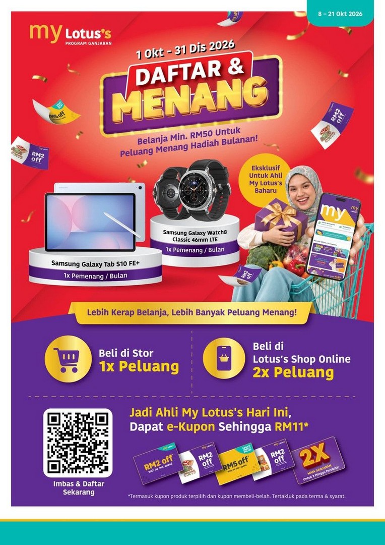 Lotuss-Malaysia-LotussLebihMurah-Promotion-14 8-21 October 2026: Lotus's Malaysia: #LotussLebihMurah Promotion with 10kg Rice at RM26.90, Fresh Food Deals and Up to 50% Off, Available at Lotus's Stores