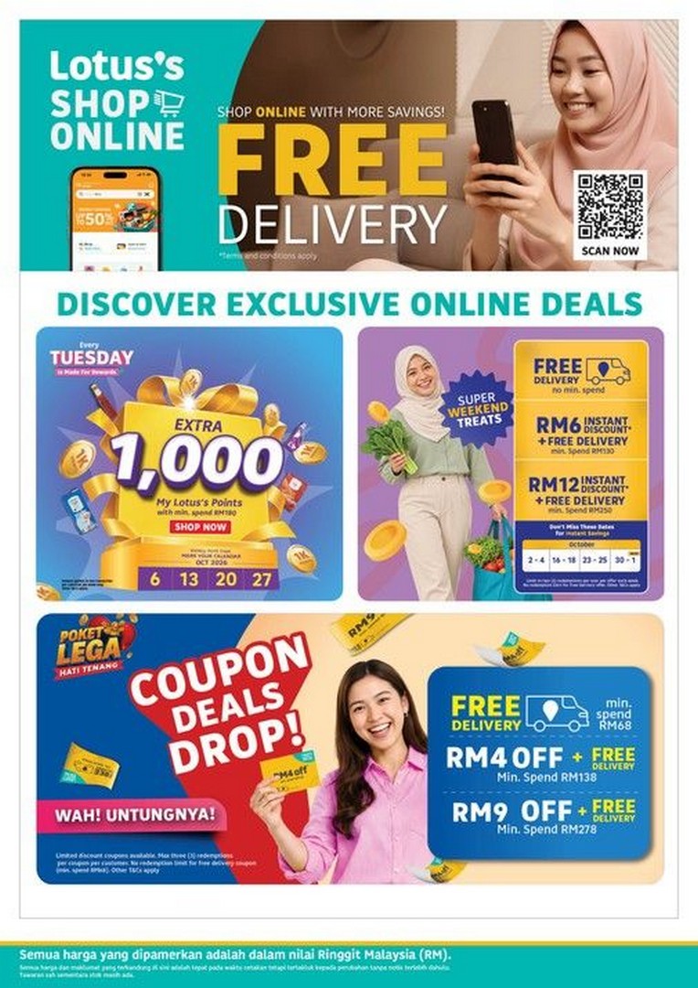 Lotuss-Malaysia-LotussLebihMurah-Promotion-15 8-21 October 2026: Lotus's Malaysia: #LotussLebihMurah Promotion with 10kg Rice at RM26.90, Fresh Food Deals and Up to 50% Off, Available at Lotus's Stores