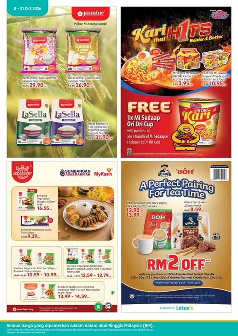 Lotuss-Malaysia-LotussLebihMurah-Promotion-17 8-21 October 2026: Lotus's Malaysia: #LotussLebihMurah Promotion with 10kg Rice at RM26.90, Fresh Food Deals and Up to 50% Off, Available at Lotus's Stores