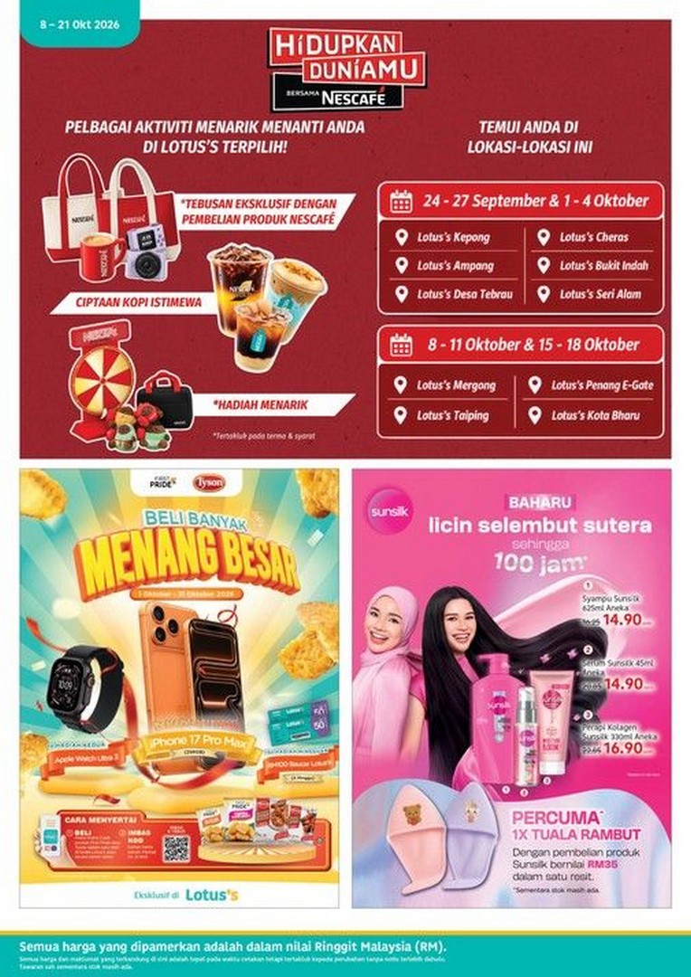 Lotuss-Malaysia-LotussLebihMurah-Promotion-19 8-21 October 2026: Lotus's Malaysia: #LotussLebihMurah Promotion with 10kg Rice at RM26.90, Fresh Food Deals and Up to 50% Off, Available at Lotus's Stores