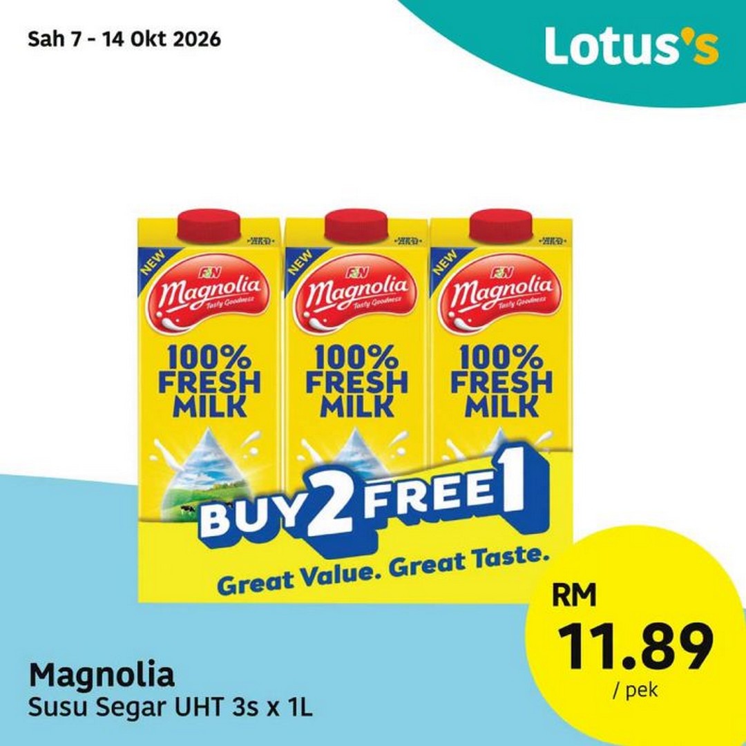 Lotuss-Malaysia-Promosi-HANGAT-Sale-Promotion-10 7-19 October 2026: Lotus's Malaysia: Promosi HANGAT Sale & Promotion with Deals from RM2.79 and Buy 2 Free 1 Offers
