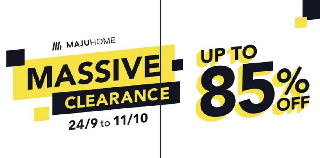 MAJUHOME-Concept-Massive-Clearance-Sale-2026 24 September-11 October 2026: MAJUHOME Concept: Massive Clearance Sale 2026 with Up to 85% Off Furniture and Home Essentials