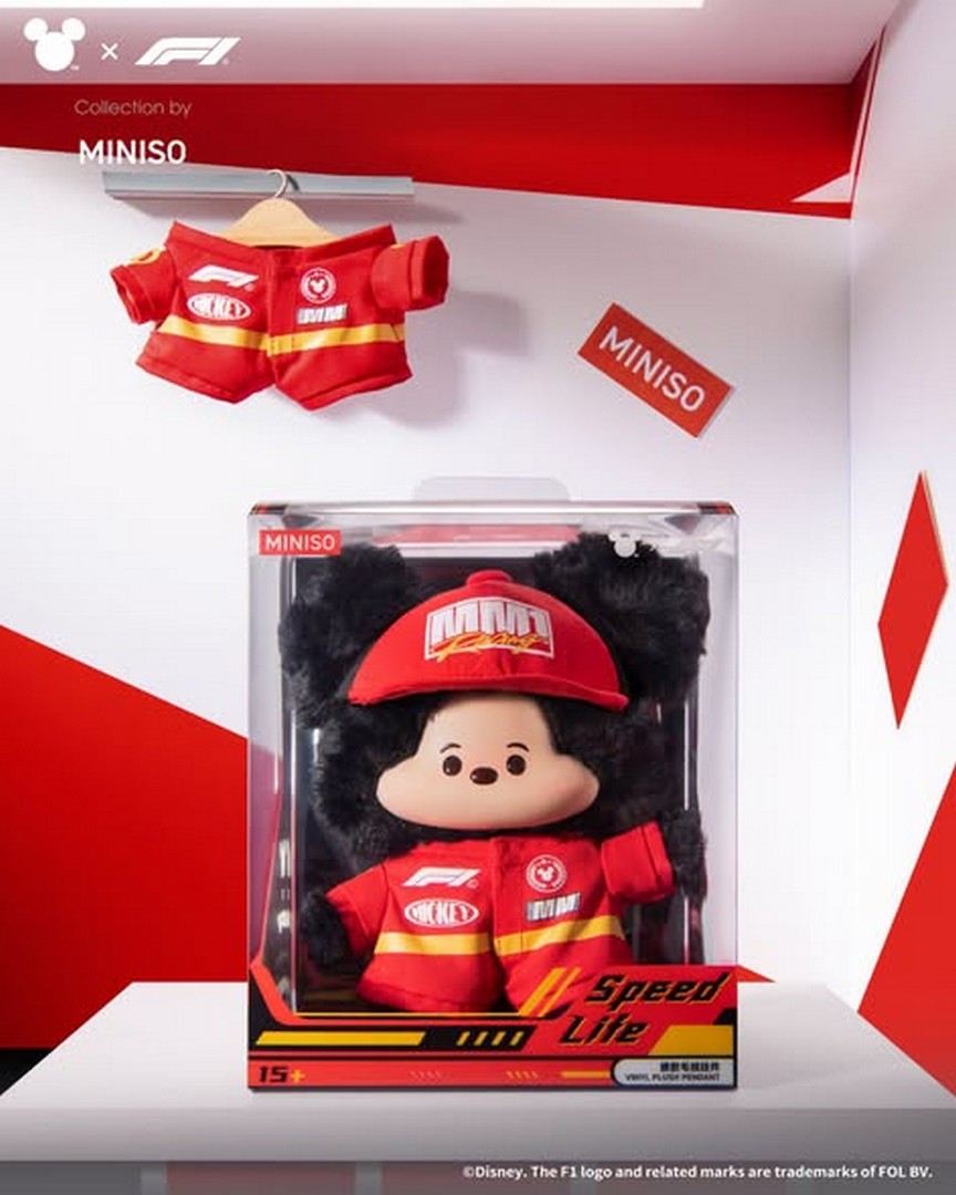 MINISO-Disney-x-Formula-1®-Mickey-Speed-Life-Collection 1 October 2026 onwards: MINISO: Disney x Formula 1® Mickey Speed Life Collection Vinyl Plush Promotion at Pavilion Bukit Jalil