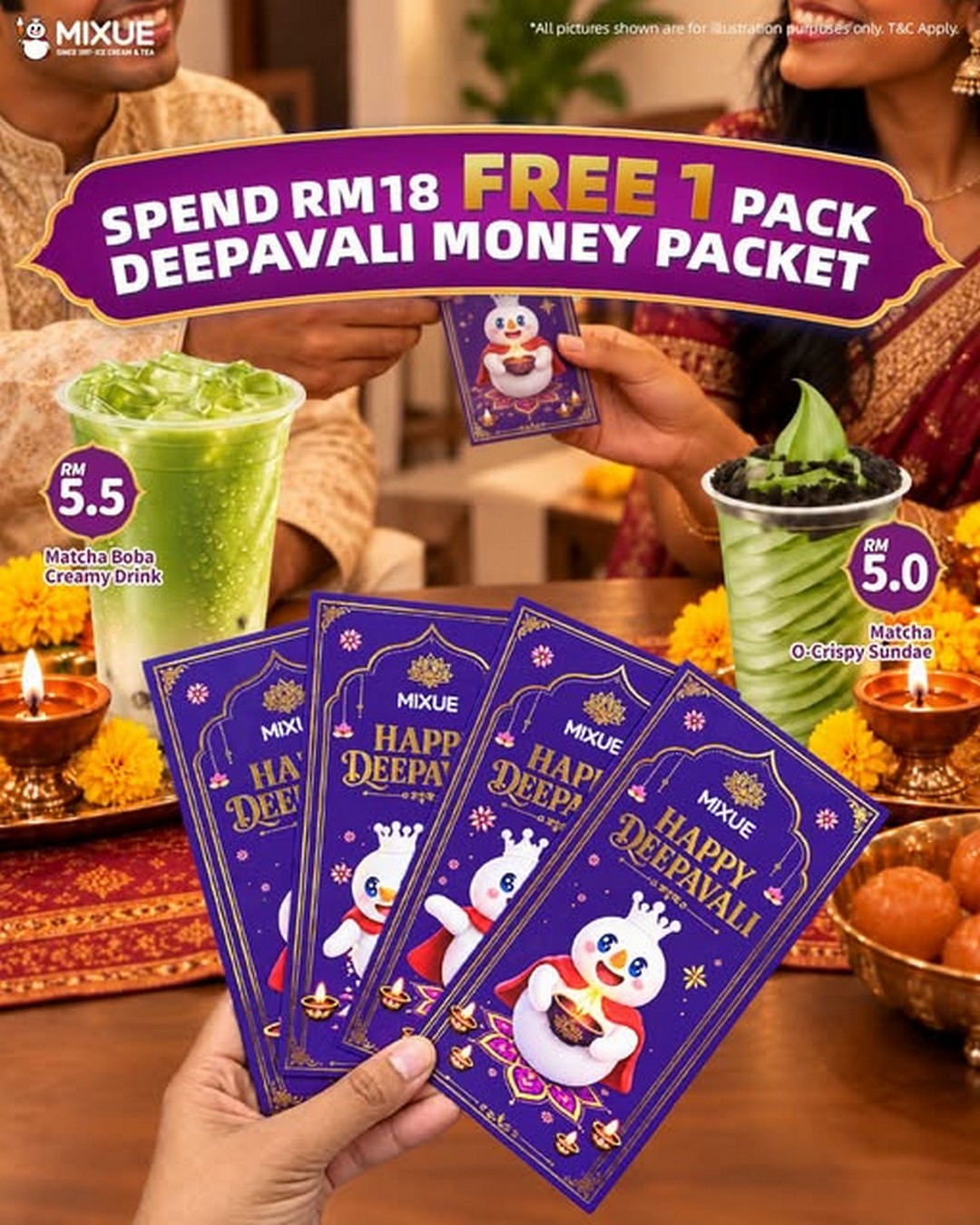 MIXUE-Malaysia-Deepavali-Promotion-–-Spend-RM18-and-Get 26 October 2026 onwards: MIXUE Malaysia Deepavali Promotion – Spend RM18 and Get a FREE Deepavali Money Packet Set at Selected Outlets