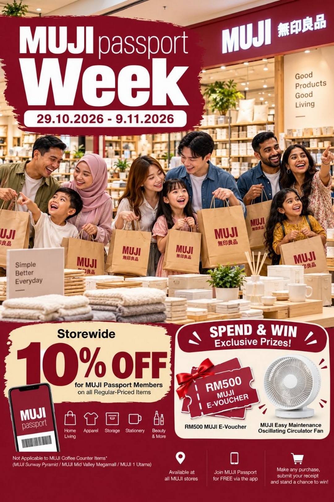 MUJI-Malaysia-10-OFF-Storewide-Promotion-2 29 October–9 November 2026: MUJI Malaysia 10% OFF Storewide Promotion and Spend & Win Campaign