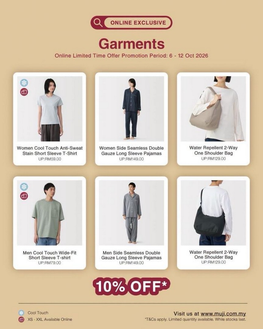 MUJI-Malaysia-10.10-Online-Sale-with-Up-to-10-OFF-2 6-12 October 2026: MUJI Malaysia: 10.10 Online Sale with Up to 10% OFF, Special Bundles, Free Shipping and Free Gift