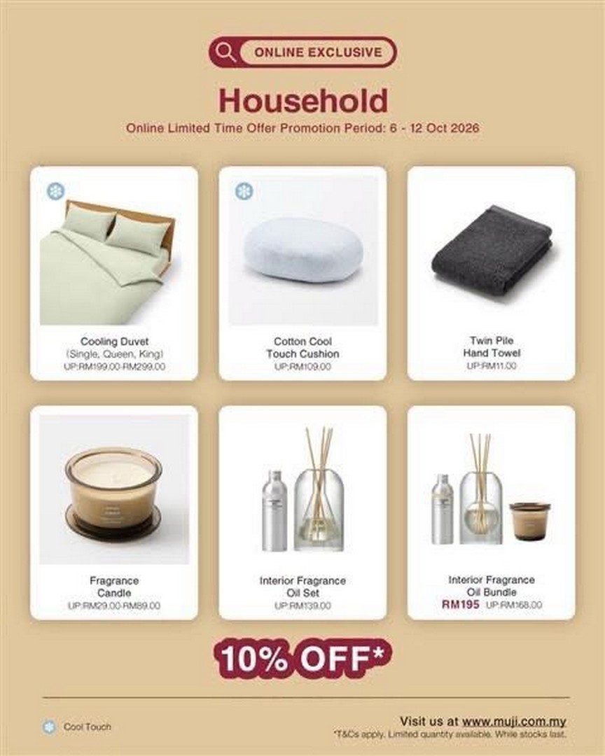 MUJI-Malaysia-10.10-Online-Sale-with-Up-to-10-OFF-3 6-12 October 2026: MUJI Malaysia: 10.10 Online Sale with Up to 10% OFF, Special Bundles, Free Shipping and Free Gift