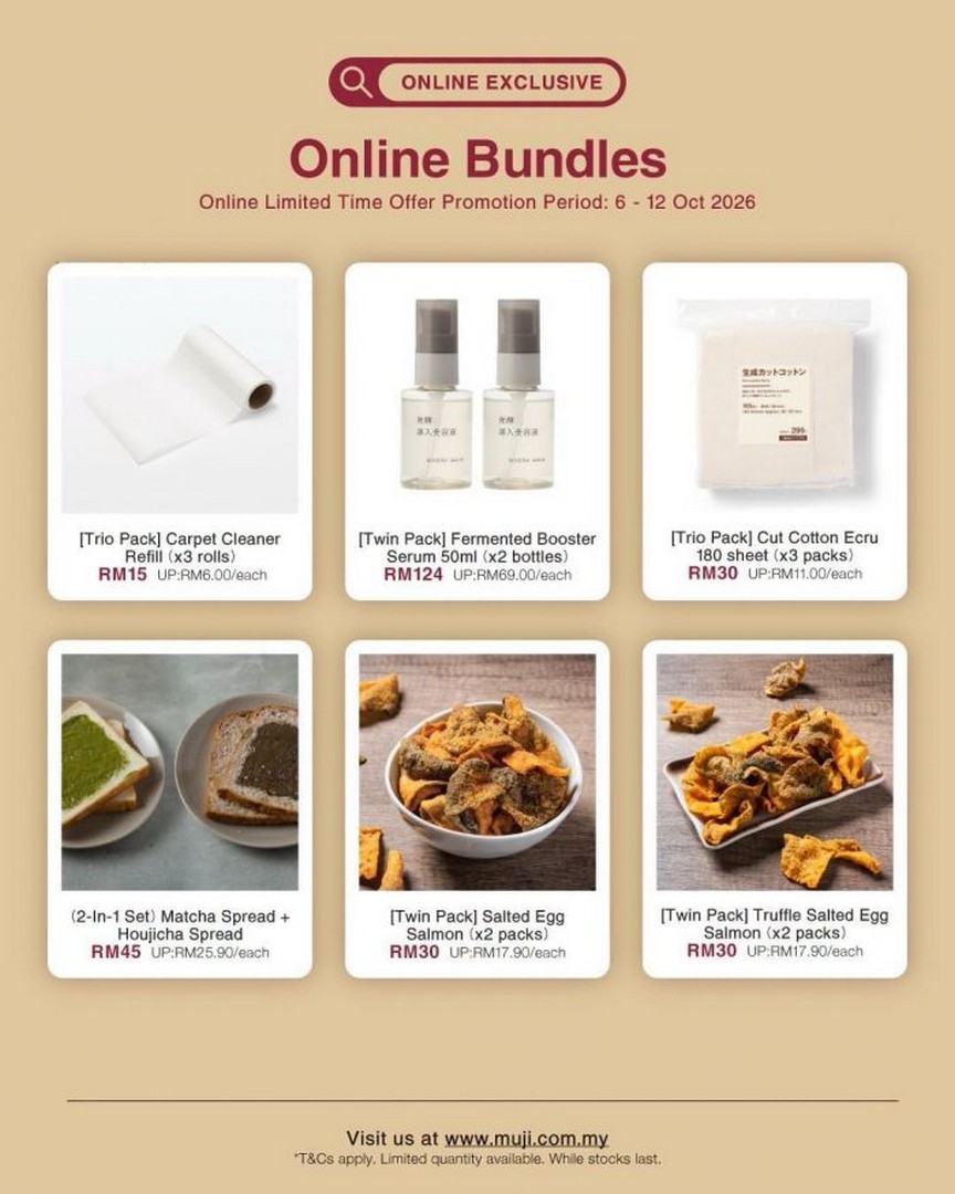 MUJI-Malaysia-10.10-Online-Sale-with-Up-to-10-OFF-4 6-12 October 2026: MUJI Malaysia: 10.10 Online Sale with Up to 10% OFF, Special Bundles, Free Shipping and Free Gift
