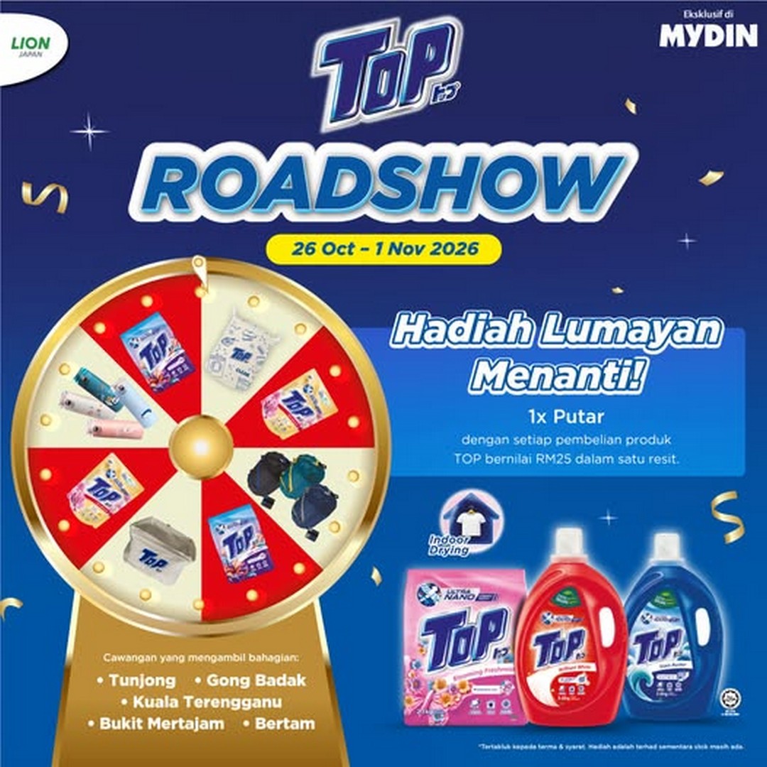 MYDIN-Malaysia-TOP-Roadshow-Promotion-1 26 October–1 November 2026: MYDIN Malaysia TOP Roadshow Promotion with Special Prices and Exciting Prizes at Selected Branches