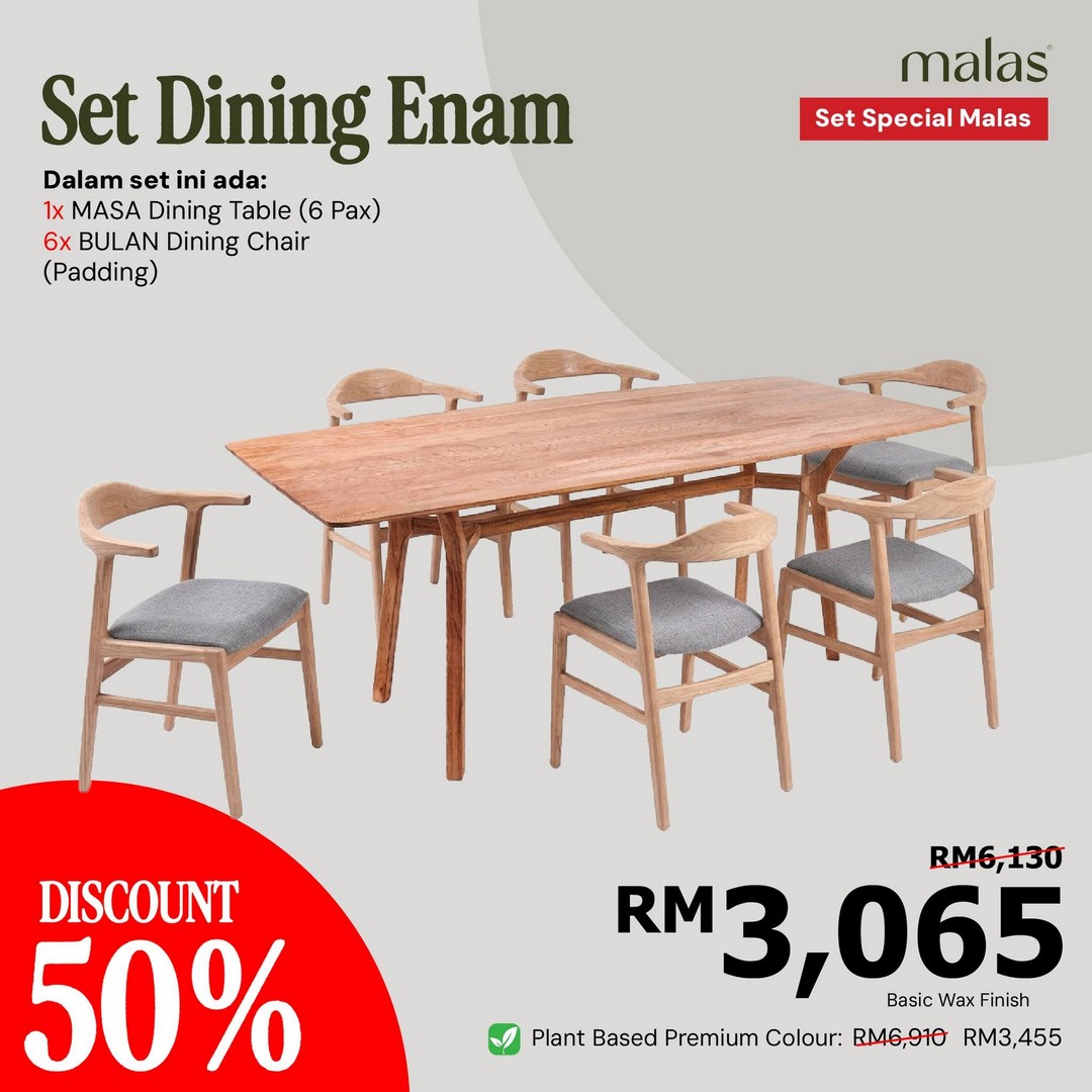 Malas-Furniture-50-OFF-Teak-Wood-Furniture-Rattan-Goods-Sale-11 Now Till 30 September 2026: Malas Furniture: 50% OFF Teak Wood Furniture & Rattan Goods Sale at Kg. Subang, Kuantan and Kota Masai