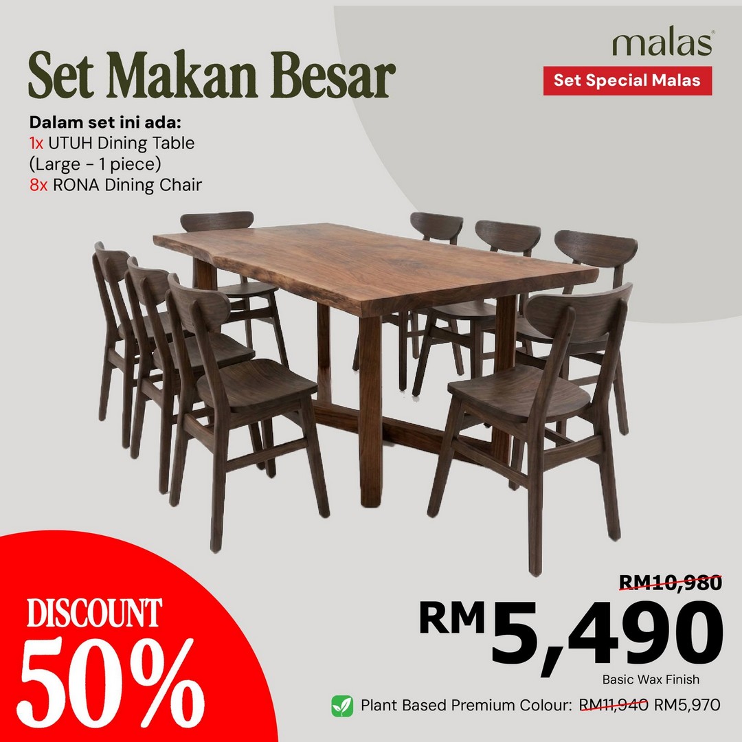 Malas-Furniture-50-OFF-Teak-Wood-Furniture-Rattan-Goods-Sale-13 Now Till 30 September 2026: Malas Furniture: 50% OFF Teak Wood Furniture & Rattan Goods Sale at Kg. Subang, Kuantan and Kota Masai