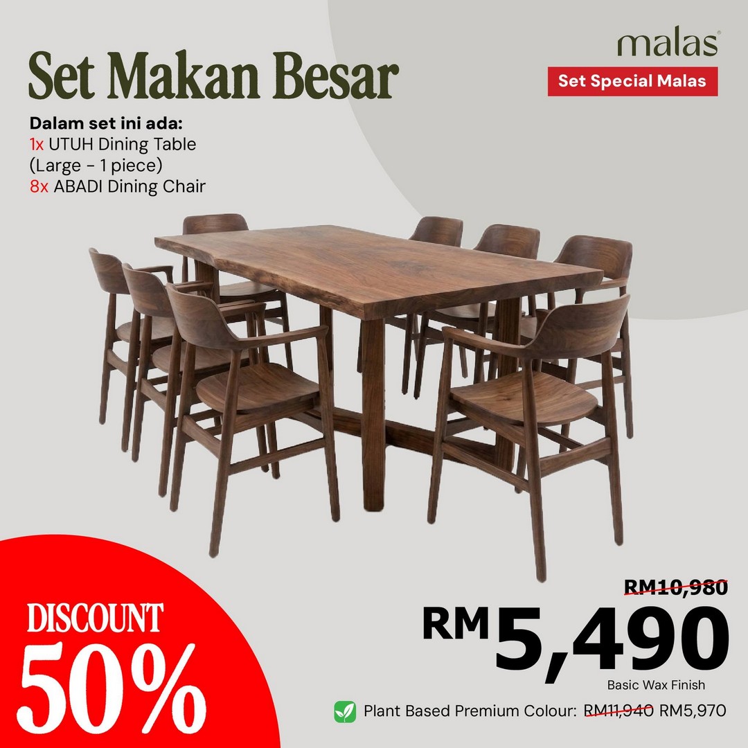 Malas-Furniture-50-OFF-Teak-Wood-Furniture-Rattan-Goods-Sale-14 Now Till 30 September 2026: Malas Furniture: 50% OFF Teak Wood Furniture & Rattan Goods Sale at Kg. Subang, Kuantan and Kota Masai