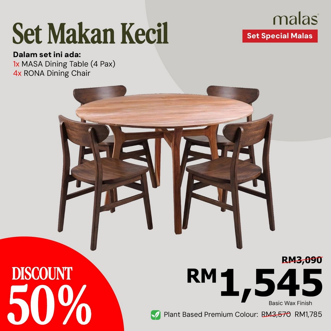 Malas-Furniture-50-OFF-Teak-Wood-Furniture-Rattan-Goods-Sale-19 Now Till 30 September 2026: Malas Furniture: 50% OFF Teak Wood Furniture & Rattan Goods Sale at Kg. Subang, Kuantan and Kota Masai
