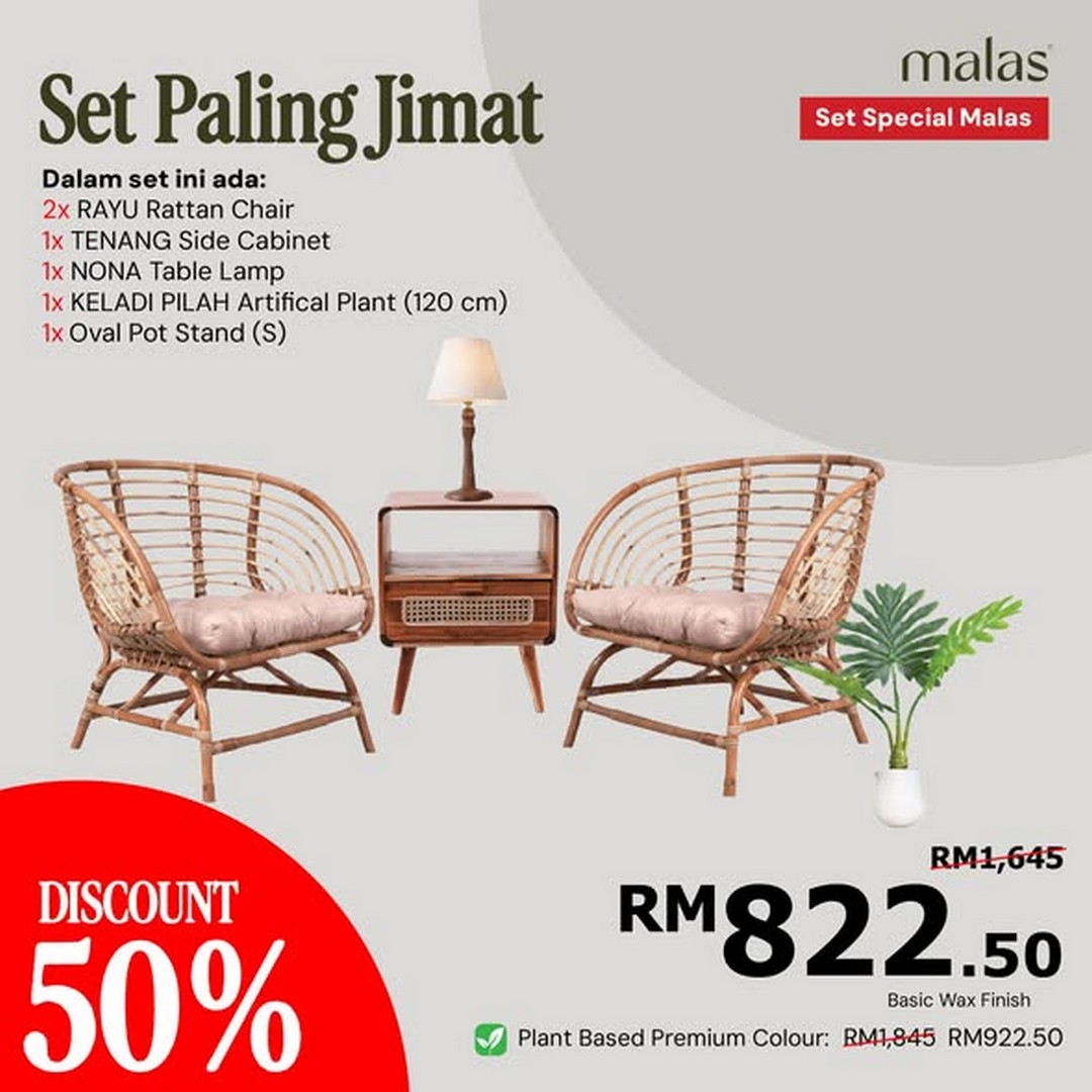 Malas-Furniture-50-OFF-Teak-Wood-Furniture-Rattan-Goods-Sale-2 Now Till 30 September 2026: Malas Furniture: 50% OFF Teak Wood Furniture & Rattan Goods Sale at Kg. Subang, Kuantan and Kota Masai