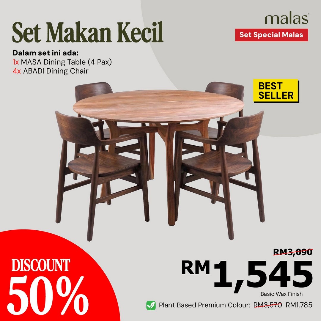 Malas-Furniture-50-OFF-Teak-Wood-Furniture-Rattan-Goods-Sale-20 Now Till 30 September 2026: Malas Furniture: 50% OFF Teak Wood Furniture & Rattan Goods Sale at Kg. Subang, Kuantan and Kota Masai