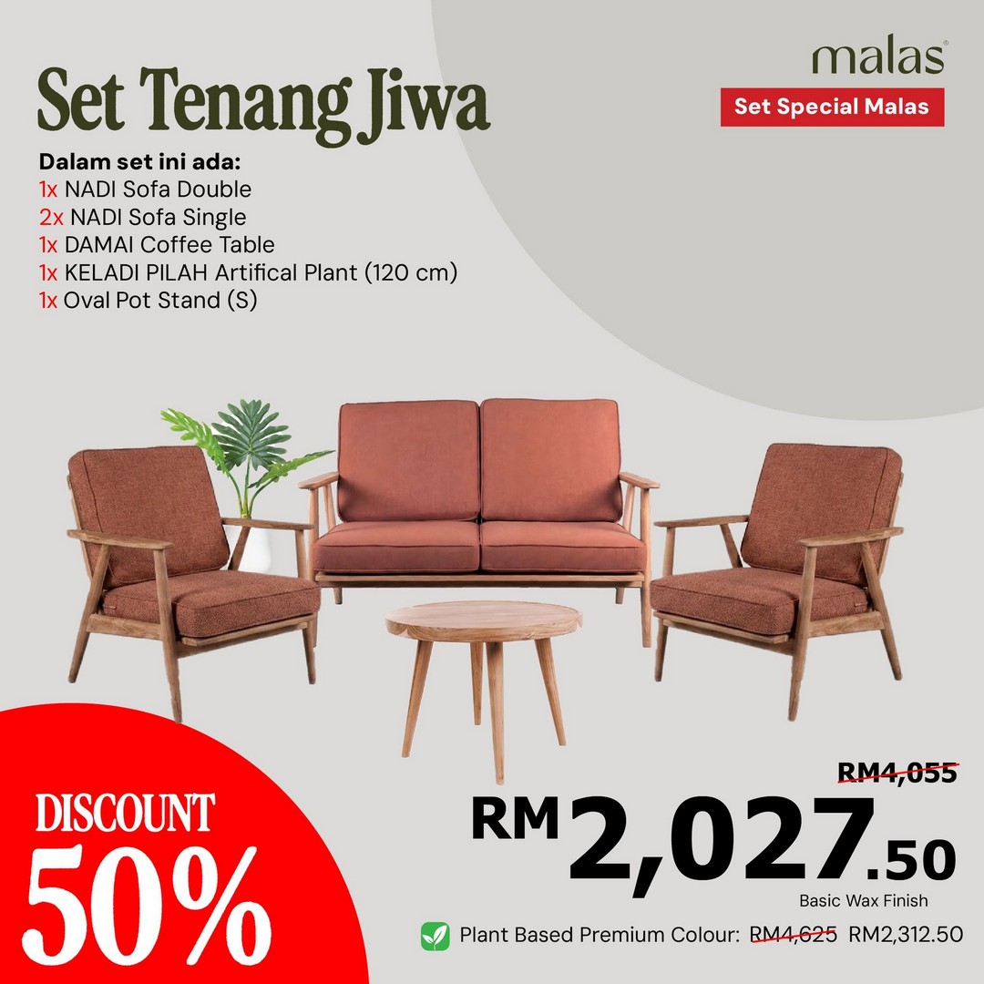 Malas-Furniture-50-OFF-Teak-Wood-Furniture-Rattan-Goods-Sale-4 Now Till 30 September 2026: Malas Furniture: 50% OFF Teak Wood Furniture & Rattan Goods Sale at Kg. Subang, Kuantan and Kota Masai