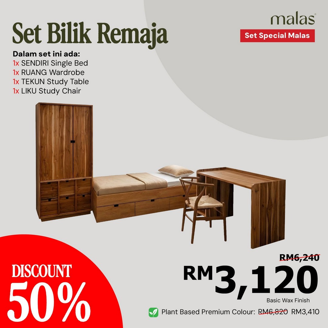 Malas-Furniture-50-OFF-Teak-Wood-Furniture-Rattan-Goods-Sale-7 Now Till 30 September 2026: Malas Furniture: 50% OFF Teak Wood Furniture & Rattan Goods Sale at Kg. Subang, Kuantan and Kota Masai