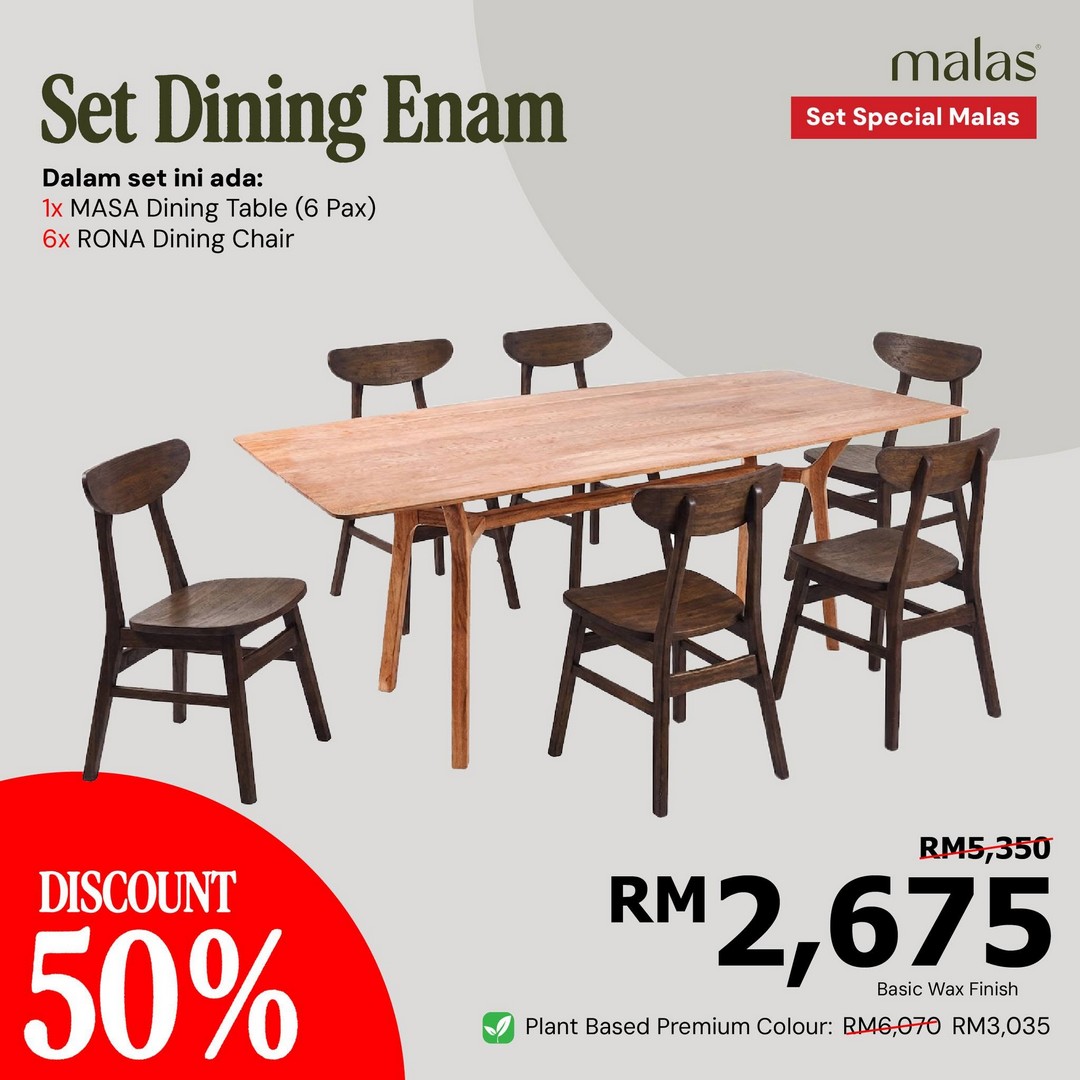 Malas-Furniture-50-OFF-Teak-Wood-Furniture-Rattan-Goods-Sale-9 Now Till 30 September 2026: Malas Furniture: 50% OFF Teak Wood Furniture & Rattan Goods Sale at Kg. Subang, Kuantan and Kota Masai