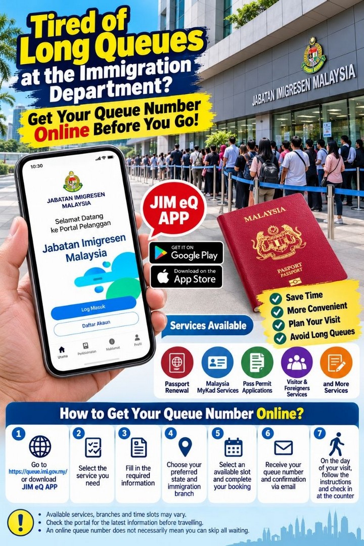 Malaysian-Immigration-Department-QMS-2.0-Online-Queue-Booking-1 22 October 2026 onwards: Malaysian Immigration Department QMS 2.0 Online Queue Booking Promotion – Get Your Queue Number Before Visiting, Save Time and Plan Your Immigration Appointment