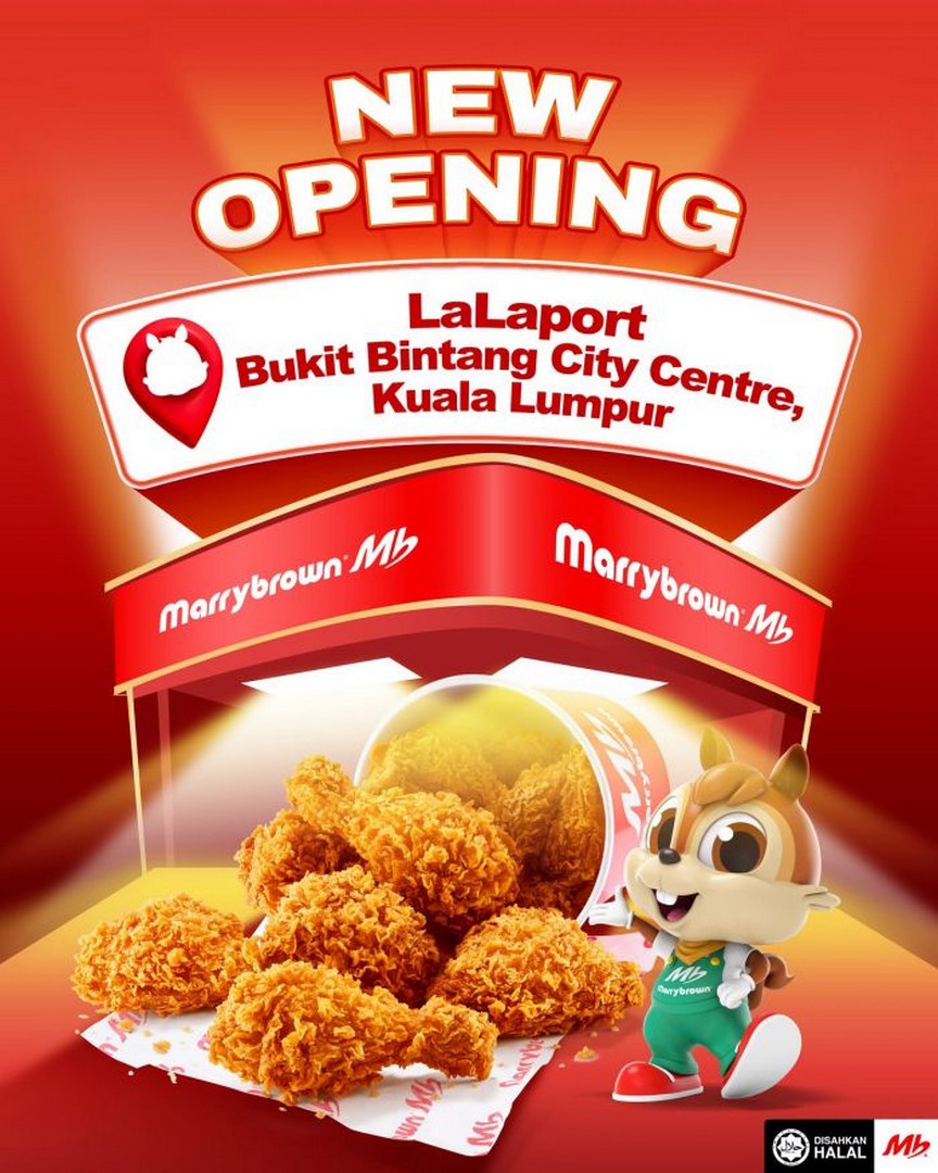 Marrybrown-Opening-Promotion-with-RM6-Ayam-Goreng-MB 11 October 2026: Marrybrown: Opening Promotion with RM6 Ayam Goreng MB® Meal, Free Nestlé Dessert & Limited Edition Canvas Bag at LaLaport Bukit Bintang City Centre