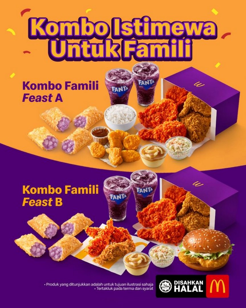 McDonalds-Malaysia-Family-Feast-Promotion 15 October 2026 onwards: McDonald’s Malaysia: Family Feast Promotion – Kombo Istimewa Untuk Famili with Family Meal Combos from RM49.90