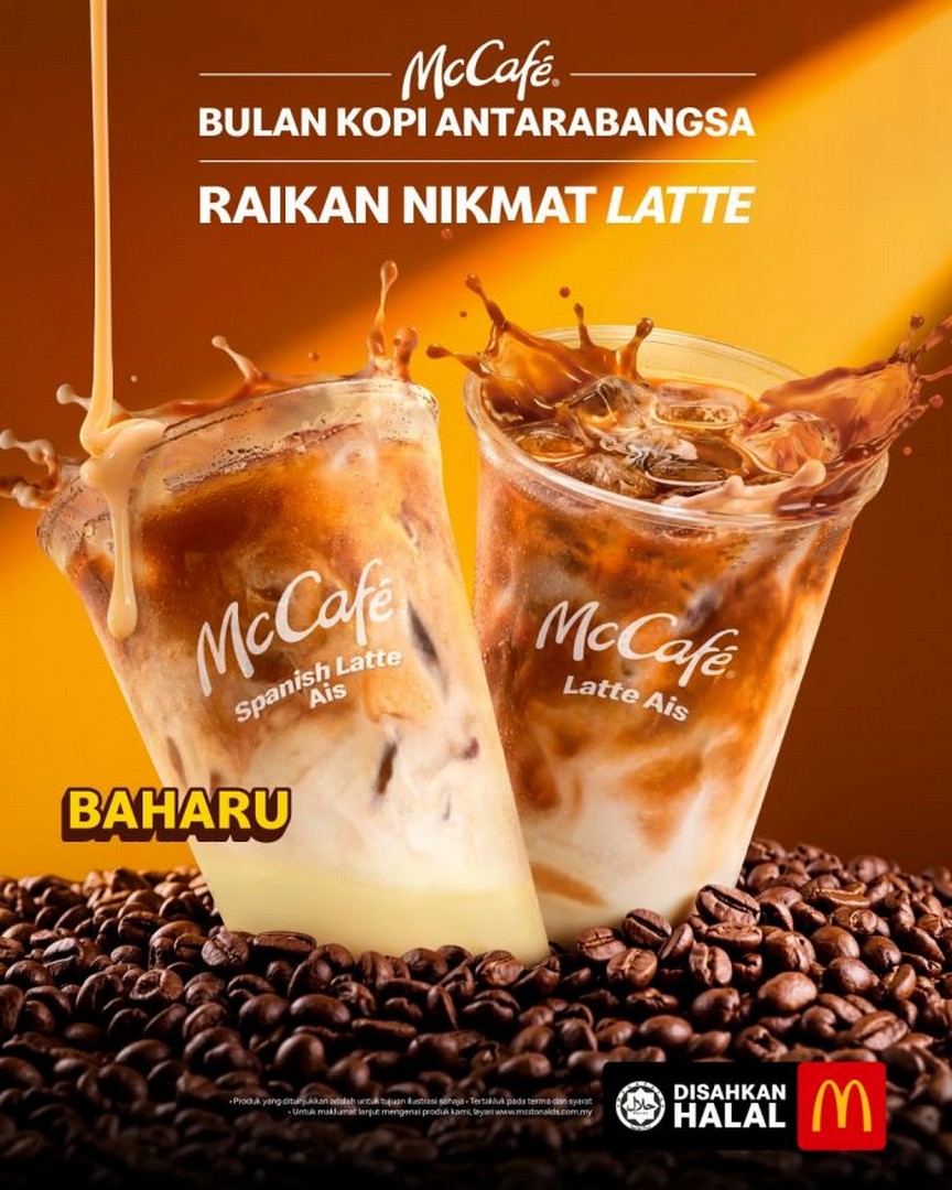 McDonalds-Spanish-Latte-International-Coffee-Month-Promotion 8 October 2026 onwards: McDonald's: Spanish Latte International Coffee Month Promotion from RM8.10 at Participating McCafé Outlets