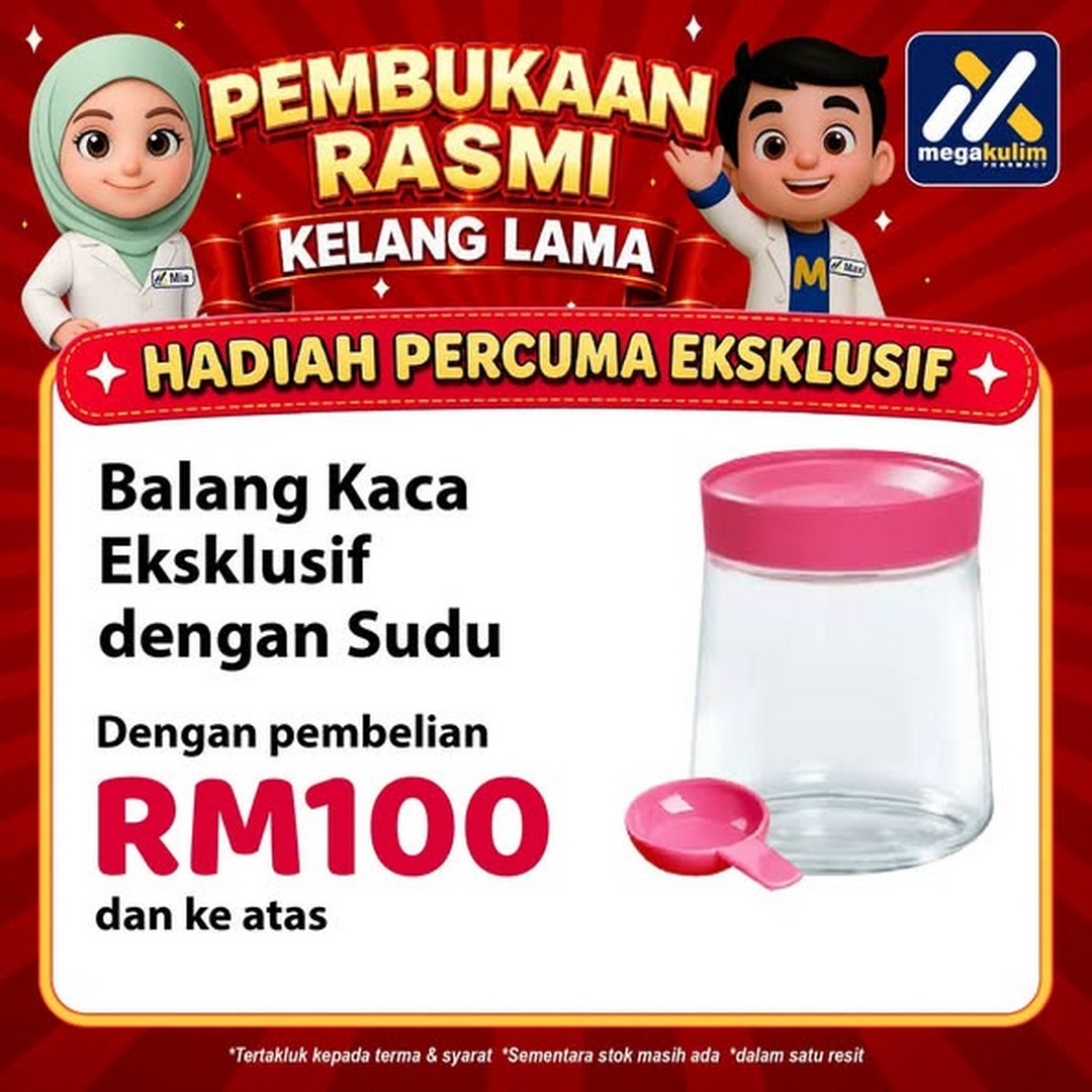 Mega-Kulim-Pharmacy-Klang-Lama-Kulim-Kedah-3 23–25 October 2026: Mega Kulim Pharmacy Klang Lama, Kulim, Kedah: Official Opening Promotion with Free Health Screening, Spin & Win, Lucky Draw, Early Bird Offers and 3-for-2 Deals from 9am to 10pm