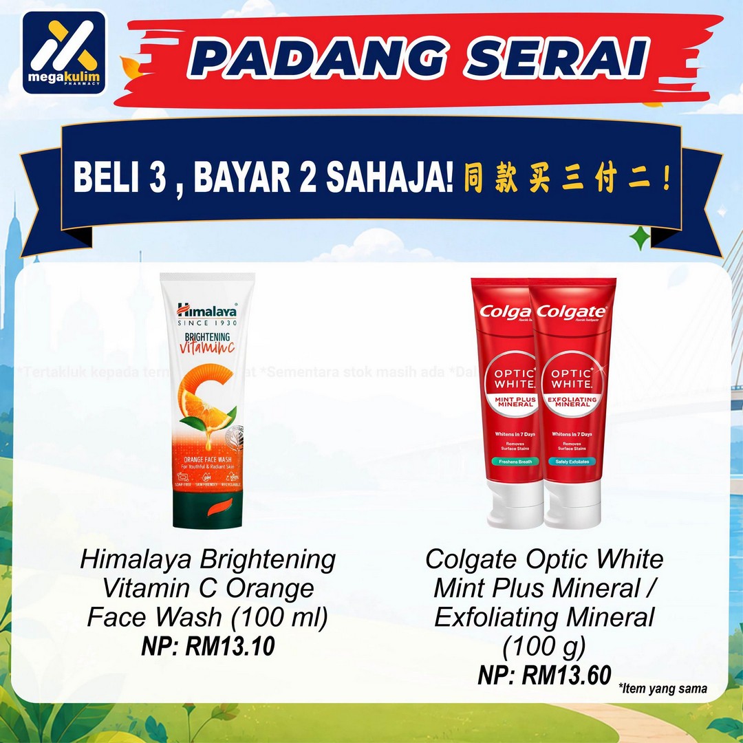 Mega-Kulim-Pharmacy-Padang-Serai-Health-Carnival-Promotion-10 31 October–1 November 2026: Mega Kulim Pharmacy Padang Serai Health Carnival Promotion with Free Health Screening, Buy 3 for 2 Deals and Exclusive Rewards in Kedah