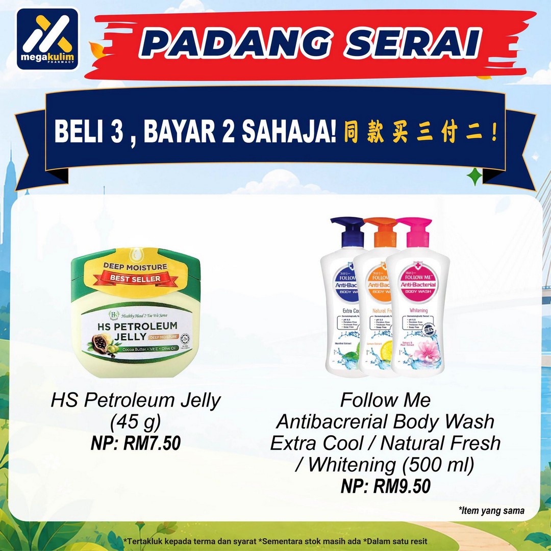 Mega-Kulim-Pharmacy-Padang-Serai-Health-Carnival-Promotion-11 31 October–1 November 2026: Mega Kulim Pharmacy Padang Serai Health Carnival Promotion with Free Health Screening, Buy 3 for 2 Deals and Exclusive Rewards in Kedah
