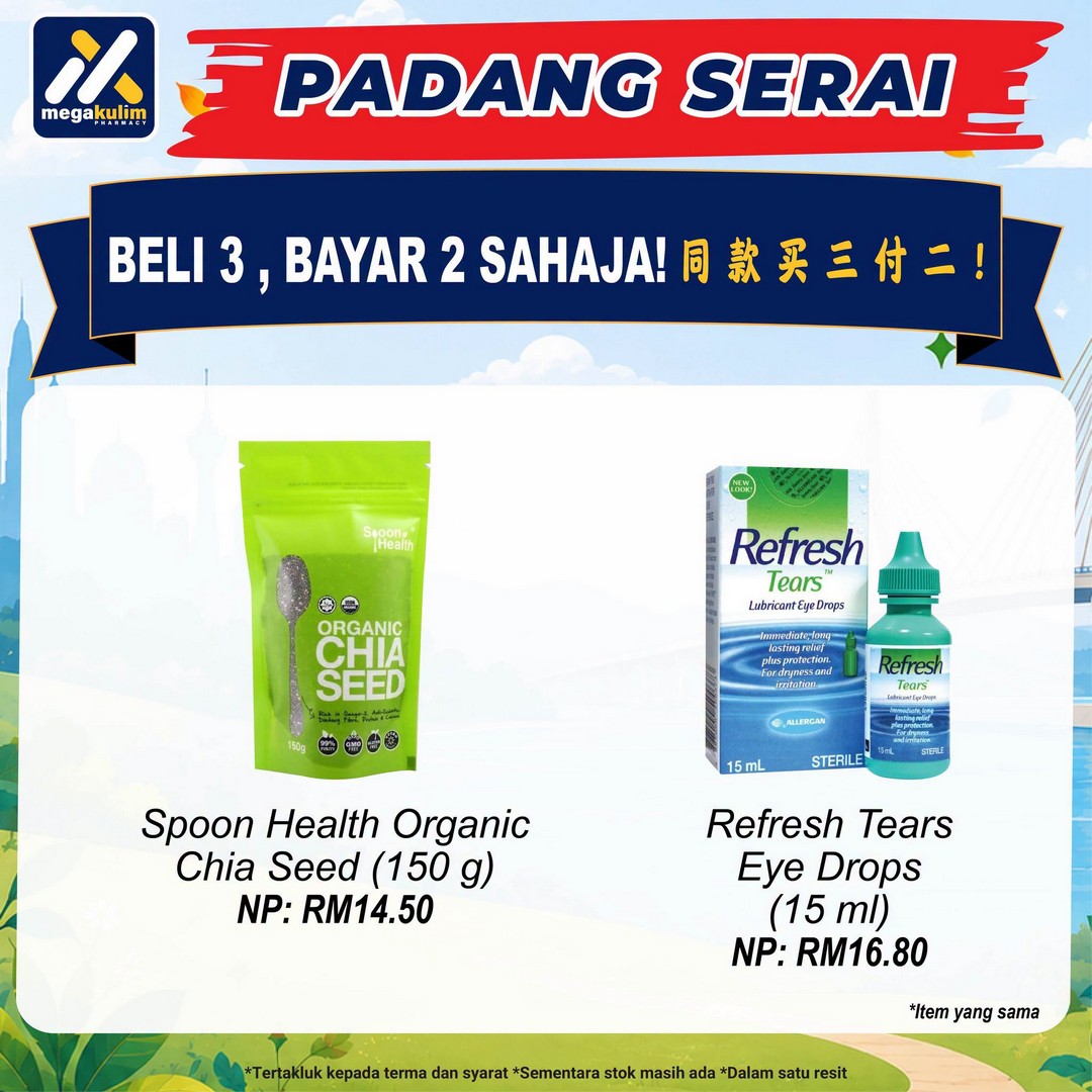 Mega-Kulim-Pharmacy-Padang-Serai-Health-Carnival-Promotion-12 31 October–1 November 2026: Mega Kulim Pharmacy Padang Serai Health Carnival Promotion with Free Health Screening, Buy 3 for 2 Deals and Exclusive Rewards in Kedah