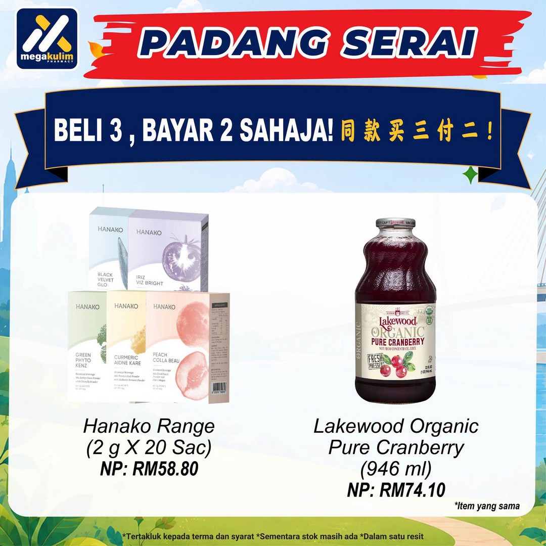 Mega-Kulim-Pharmacy-Padang-Serai-Health-Carnival-Promotion-14 31 October–1 November 2026: Mega Kulim Pharmacy Padang Serai Health Carnival Promotion with Free Health Screening, Buy 3 for 2 Deals and Exclusive Rewards in Kedah