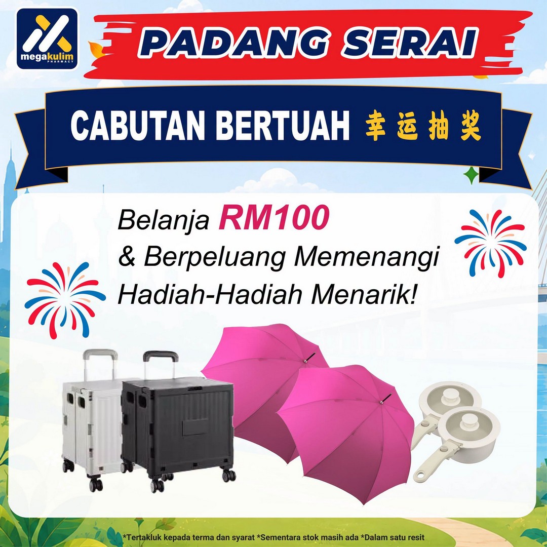 Mega-Kulim-Pharmacy-Padang-Serai-Health-Carnival-Promotion-19 31 October–1 November 2026: Mega Kulim Pharmacy Padang Serai Health Carnival Promotion with Free Health Screening, Buy 3 for 2 Deals and Exclusive Rewards in Kedah